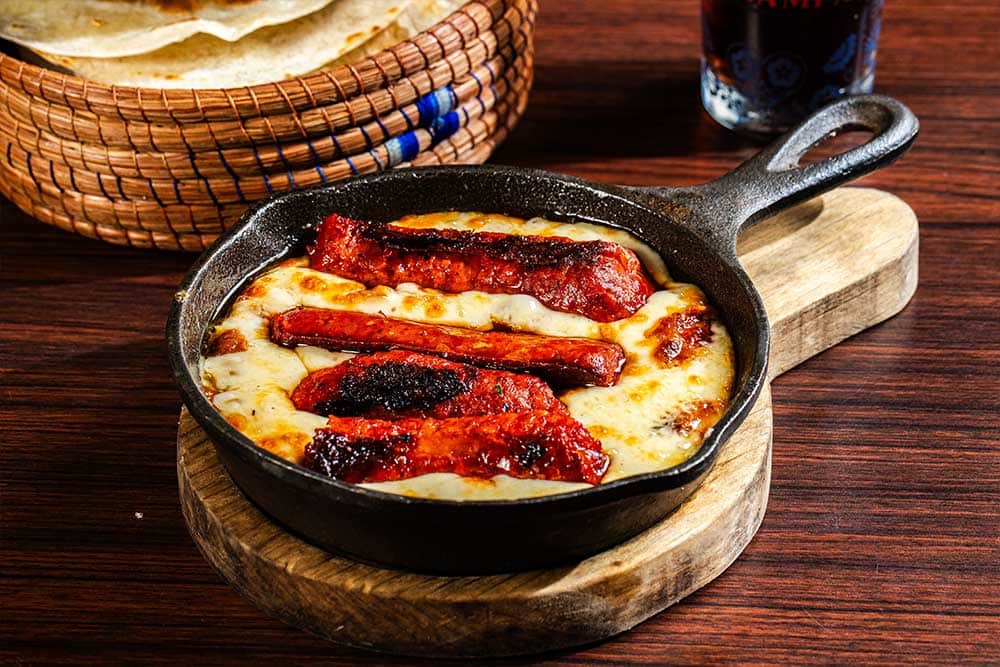 queso-fundido-con-chorizo